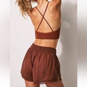 NWOT Free People Intimately Lucky In Love Shorts, Size Small